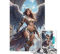 Jigsaws 1000 Pieces for Teenagers Archangel Warrior Challenging To Complete Learning Educational Family Game for And from 14 Years And over (38x26cm)