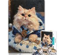 Jigsaws 1000 Pieces for Teenagers Art Cat 1000 Pieces for Adults,Learning Educational Toys Family Games Unique Birthday And Gifts 26x38cm