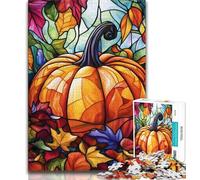 Jigsaws 1000 Pieces for Teenagers Artistic Pumpkin Puzzles for Adults,for Educational Game Challenge Toy Deal As Gifts for The Whole Family 26x38cm