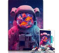 Jigsaws 1000 Pieces for Teenagers Astronaut 1000 Piece Jigsaw,Challenging Difficult Deal As Gifts for The Whole Family (size 75x50cm)