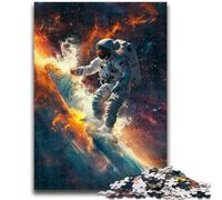 Jigsaws 1000 Pieces for Teenagers Astronaut Family Game Stress Reliever Difficult Challenge Suitable for Couples 50x75cm