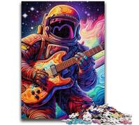 Jigsaws 1000 Pieces for Teenagers Astronaut Guitar Puzzles for Adults,for Educational Game Challenge Toy Deal As Gifts for The Whole Family (26x38cm)