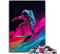 Jigsaws 1000 Pieces for Teenagers Astronaut Surfing Help The Brain Exercise Addictive Toys to Cultivate Patience Wall Decoration 26x38cm