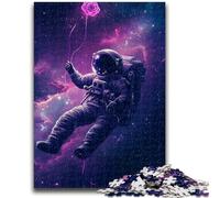 Jigsaws 1000 Pieces for Teenagers Astronauts in Space Learning Educational Toys Fun at Home Activities, Birthday Present,Travel Gifts 50x75cm