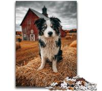 Jigsaws 1000 Pieces for Teenagers Autumn Dog Puzzles for Adults,for Educational Game Challenge Toy Deal As Gifts for The Whole Family (75x50cm)