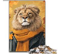 Jigsaws 1000 Pieces for Teenagers Autumn Lion, for Age 14+ Suitable for Couples Fun at Home Activities, Birthday Present,Travel Gifts (Size 26x38cm)