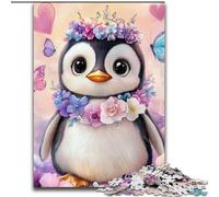 Jigsaws 1000 Pieces for Teenagers Baby Penguin, Decompressing Intellectual Educational Toy Birthday Present, Gifts, Wall Art (Size 26x38cm)