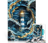 Jigsaws 1000 Pieces for teenagers Beacon in the Storm Kintsugi Art Quizspiel denn eignet sich ideal als Geschenk für die ganze Familie75x50cm