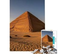 Jigsaws 1000 Pieces for Teenagers Bent Pyramid in The Egyptian Desert Challenging To Complete Learning Educational Family Game for And from 14 Years And over (50x75cm)