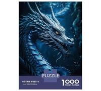 Jigsaws 1000 Pieces for Teenagers Blue Sapphire Dragon Jigsaw Toy Wall Decor Staycation Kill Time Gifts for Friends And Family 70x50cm/1000pcs