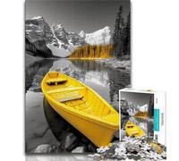 Jigsaws 1000 Pieces for Teenagers Boat by The Lake 1000 Piece Puzzle,Educational Stress Relief Toy Gifts for Friends And Family (size 75x50cm)