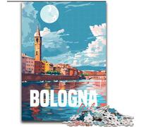 Jigsaws 1000 Pieces for Teenagers Bologna Italy, Learning Educational Toys Unique Birthday And Gifts for Age 14+ 26x38cm