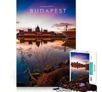 Jigsaws 1000 Pieces for Teenagers Budapest Hungary Neat Joint Decor Mind Exercise Toy Rest Time Game Christmas Fun Gift (38x26cm)