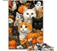 Jigsaws 1000 Pieces for Teenagers Cat And Soul Educational Family Game Wall Decoration Unique Birthday And Xmas Gifts (size 26x38cm)