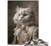 Jigsaws 1000 Pieces for Teenagers Cat from An Aristocratic Family for And 14 Years And over Educational Challenge Fun Activities at Home, Birthday Gifts, Travel Gifts 38x26cm