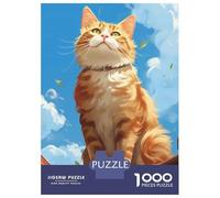 Jigsaws 1000 Pieces for Teenagers Cat Sunny Day Jigsaw Toy Wall Decor Staycation Kill Time Gifts for Friends And Family 38x26cm/1000pcs
