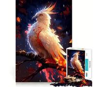 Jigsaws 1000 Pieces for Teenagers Celestial Bird Ethereal Premium Cut Fun Focus Fun Game Easy Time Play Xmas Art Display (38x52cm)