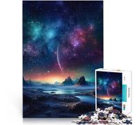Jigsaws 1000 Pieces for teenagers Celestial Dance of Light a Lustige Spiele mit vollständig ineinander greifenden, zufällig geformten Teilen38x26cm
