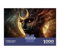 Jigsaws 1000 Pieces for Teenagers Celestial Goddess with Crescent Moon Adornment Adult Jigsaw Puzzle Anti-Stress Toys Stress Reliever Gifts for Friends And Family 70x50cm/1000pcs