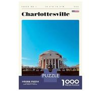 Jigsaws 1000 Pieces for Teenagers Charlottesville Virginia University Travel Art Jigsaws for Adults Family Games Birthday Present Educational Challenge 38x26cm/1000pcs