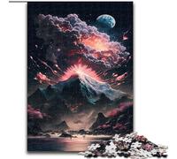 Jigsaws 1000 Pieces for Teenagers Cherry Blossom Japan Art, for 14+ For Family Fun & Game Night Artists' Collection, Fine Arts (Size 26x38cm)