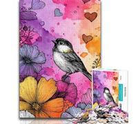 Jigsaws 1000 Pieces for Teenagers Colored Bird 1000 Piece Puzzle,Educational Stress Relief Toy Gifts for Friends And Family (size 75x50cm)