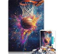 Jigsaws 1000 Pieces for Teenagers Colorful Basketball Teenager Puzzles,learning Educational for Is Ideal As A Gift for The Whole Family (size 75x50cm)
