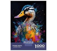 Jigsaws 1000 Pieces for Teenagers Colorful Duck With Drips Jigsaw Toy Wall Decor Staycation Kill Time Gifts for Friends And Family 38x26cm/1000pcs