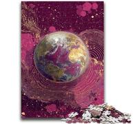 Jigsaws 1000 Pieces for Teenagers Colorful Earth Art Educational Game Challenge Toy Wall Decoration Unique Birthday And Xmas Gifts 26x38cm