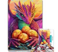 Jigsaws 1000 Pieces for Teenagers Colorful Flying Dragon Puzzles for Adults,for Educational Game Challenge Toy Deal As Gifts for The Whole Family 26x38cm