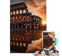 Jigsaws 1000 Pieces for Teenagers Colosseums Roman Empire Challenging To Complete Learning Educational Family Game for And from 14 Years And over (50x75cm)