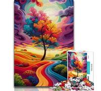 Jigsaws 1000 Pieces for Teenagers Colourful Alien Scenery 1000 Piece Jigsaw,Challenging Difficult Deal As Gifts for The Whole Family (size 75x50cm)