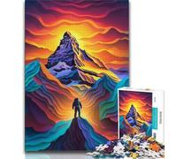 Jigsaws 1000 Pieces for Teenagers Colourful Beautiful Mountains Teenager Puzzles,learning Educational for Is Ideal As A Gift for The Whole Family (size 75x50cm)