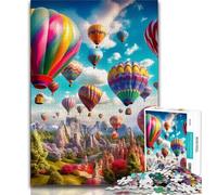 Jigsaws 1000 Pieces for Teenagers Colourful Hot Air Balloons,Help The Brain Exercise Addictive Toys to Cultivate Patience Perfect Decoration (75x50cm)