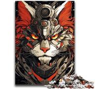 Jigsaws 1000 Pieces for Teenagers Colourful Robot Fox Art Family Game Stress Reliever Difficult Challenge Suitable for Couples 26x38cm