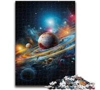 Jigsaws 1000 Pieces for Teenagers Colourful Universe 1000 Pieces for Teenagers,Interesting Stress Reduction Parent-child Interaction (26x38cm)