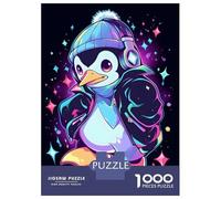Jigsaws 1000 Pieces for Teenagers Cool Hip Hop Penguin Jigsaw Toy Wall Decor Staycation Kill Time Gifts for Friends And Family 70x50cm/1000pcs