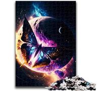 Jigsaws 1000 Pieces for Teenagers Cosmic Nebula Butterfly Stress Reliever Difficult Challenge Every Piece Is Unique - Challenging Family Fun Game 38x26cm