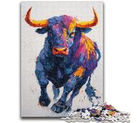 Jigsaws 1000 Pieces for Teenagers Cow for And 14 Years And over Educational Challenge Fun Activities at Home, Birthday Gifts, Travel Gifts 38x26cm