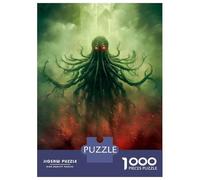 Jigsaws 1000 Pieces for Teenagers Cthulhu Like Creature Adult Puzzles Relaxing Games Staycation Kill Time Challenging To Complete 70x50cm/1000pcs