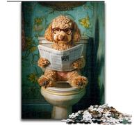 Jigsaws 1000 Pieces for Teenagers Cute Goldendoodle Help The Brain Exercise Addictive Toys to Cultivate Patience Artists Collection, Fine Art (size 50x75cm)