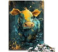 Jigsaws 1000 Pieces for Teenagers Cute Little Yellow Cow Decompressing Intellectual Educational Toy Great Gifts And Toys 50x75cm