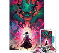 Jigsaws 1000 Pieces for Teenagers Demon And Girl Help The Brain Exercise A Work of Art Fun Games Suitable for Ages 14 And Up (38x26cm)