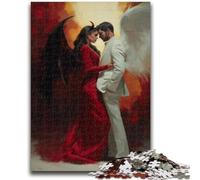 Jigsaws 1000 Pieces for Teenagers Demons And Angels Family Game Stress Reliever Difficult Challenge Suitable for Couples 50x75cm