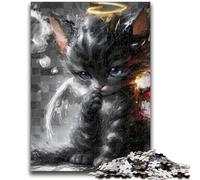 Jigsaws 1000 Pieces for Teenagers Devil Kitten Educational Game Challenge Toy Wall Decoration Unique Birthday And Xmas Gifts 50x75cm