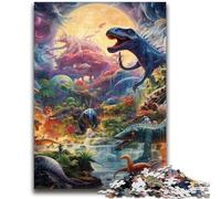 Jigsaws 1000 Pieces for Teenagers Dinosaur World 1000 Pieces for Adults,Learning Educational Toys Family Games Unique Birthday And Gifts (38x26cm)
