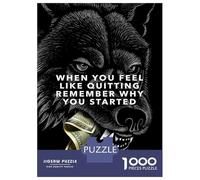 Jigsaws 1000 Pieces for Teenagers Dont Quit Motivation Adult Puzzles Relaxing Games Staycation Kill Time Challenging To Complete 52x38cm/1000pcs