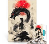 Jigsaws 1000 Pieces for teenagers Dragon & Geisha Familienspiel für und Angebot als Geschenk für die ganze Familie75x50cm