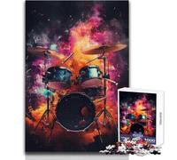 Jigsaws 1000 Pieces for Teenagers Drums Calm Enjoyable Spare Time Fun Tight Seamless Precision Toy Size 38x26cm