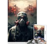 Jigsaws 1000 Pieces for Teenagers Dystopian Future Jigsaw for Teenagers Enhance Memory Wishlist with Santa Claus Great Gifts for Gaming (38x52cm)